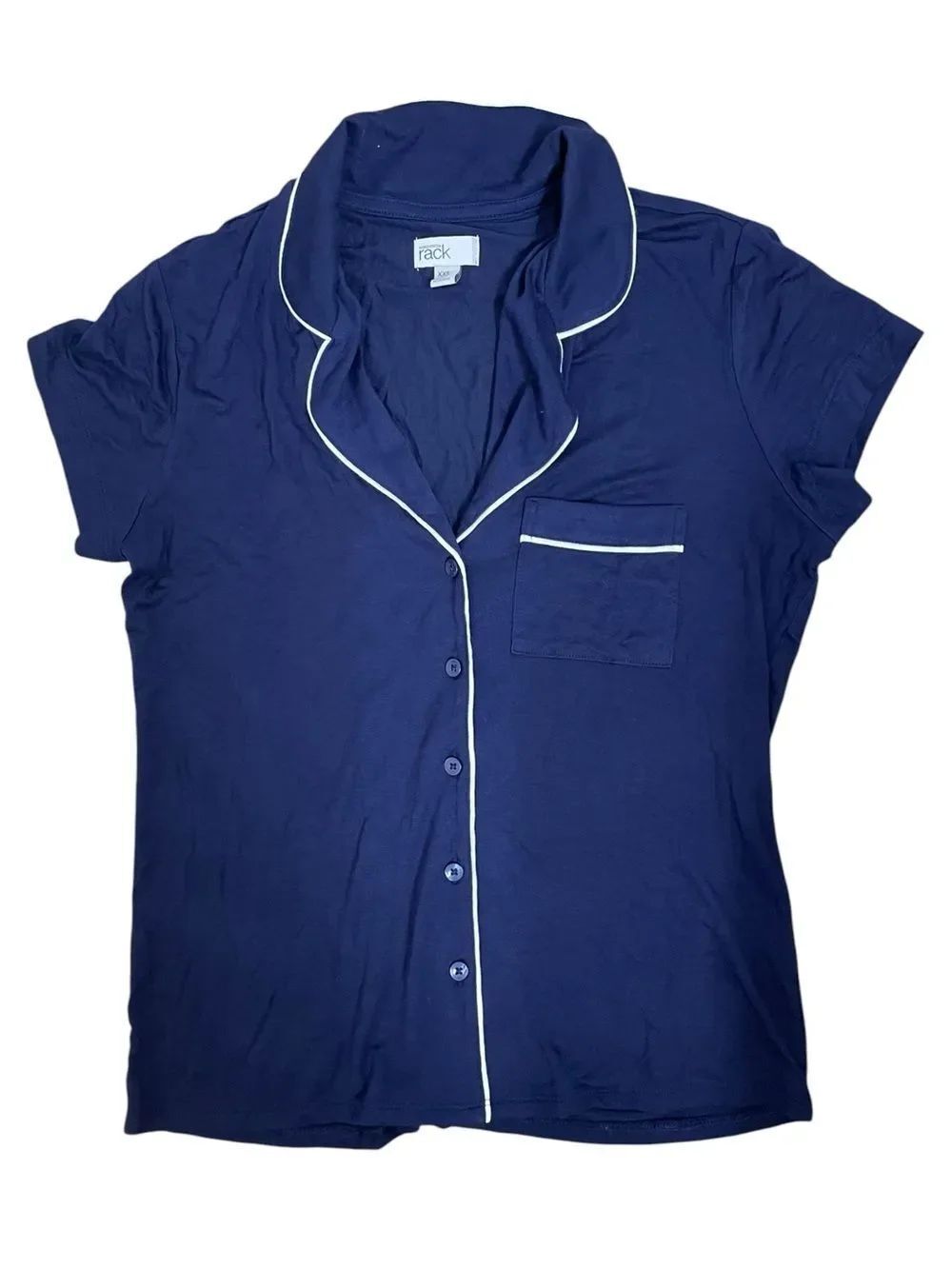 Nordstrom Rack Pajama Top ONLY Navy Blue XXS NWT